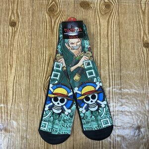 One Piece Roronoa Zoro Crew Socks One Size Midcalf Unisex Anime